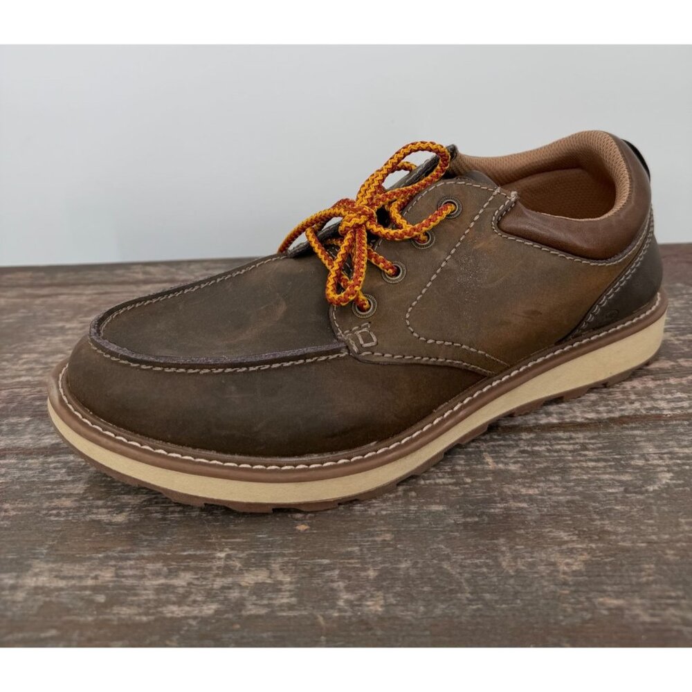Earth Spirit Emery Boat Shoes Men’s 8 Brown Genuine Leather Lace-up